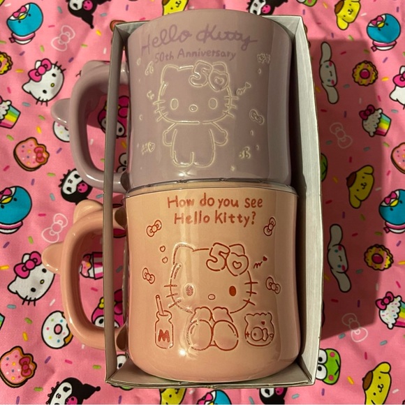 Hello Kitty 50th Anniversary Mug Set - Picture 1 of 2